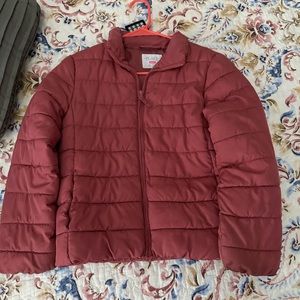 Girls puff jacket size L 10/12